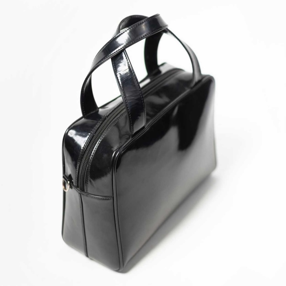 Gucci x Tom Ford Black Lacquered Leather bag PM authenticated. - Picture 4 of 13